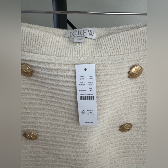 J. Crew Textured Set (Vest and Mini Skirt) in Fine Stretch. - Picture 4 of 5